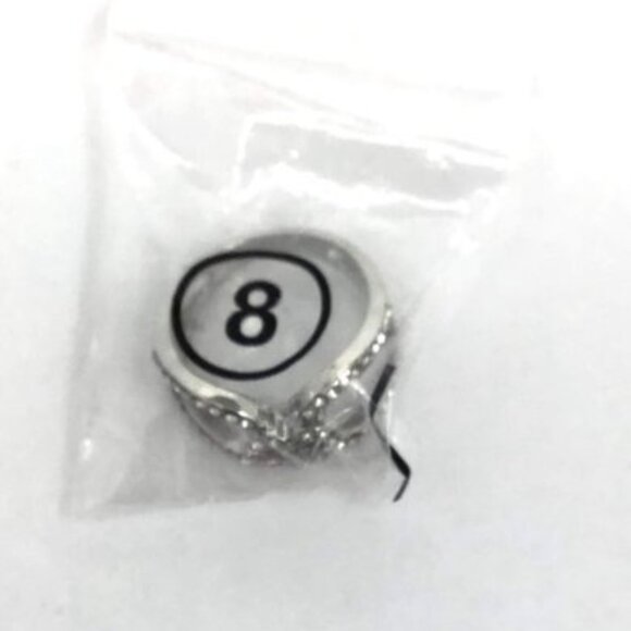 NEW Fashion Silver Crystal Heart Women's Ring Multiple Sizes 7, 8, 9 - Picture 6 of 7